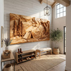 Geometric Layered Wall Art