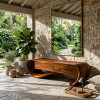 Curved Contemporary Bench