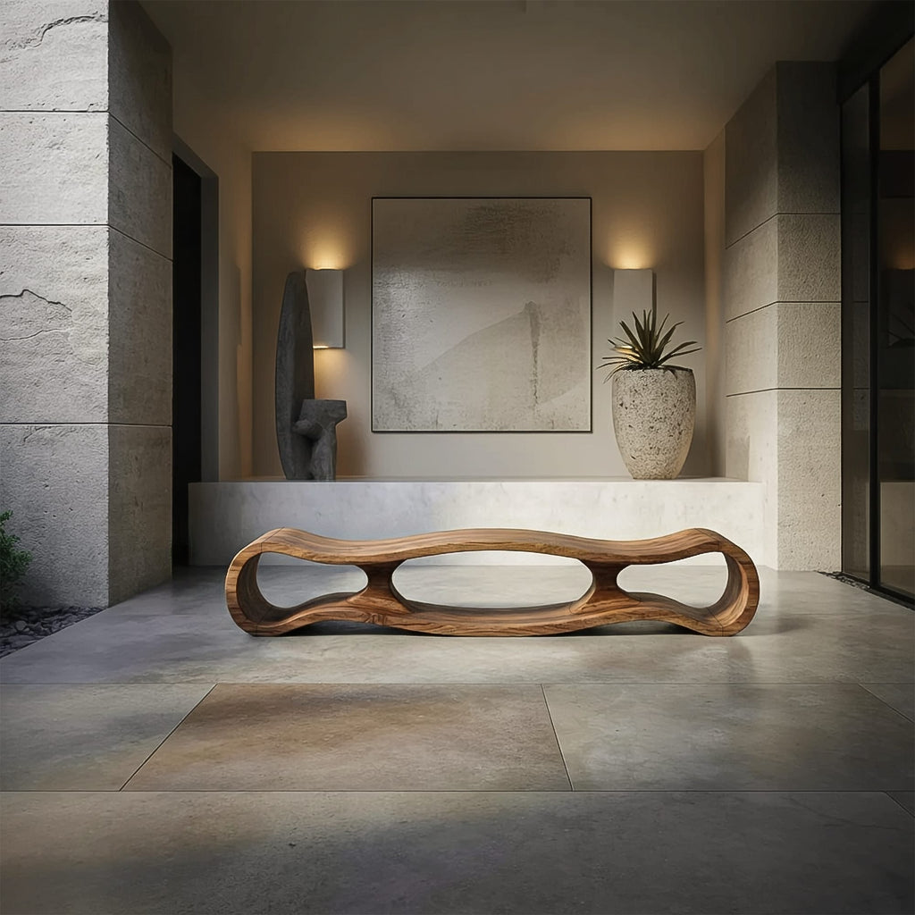 Sculptural Art-inspired Bench