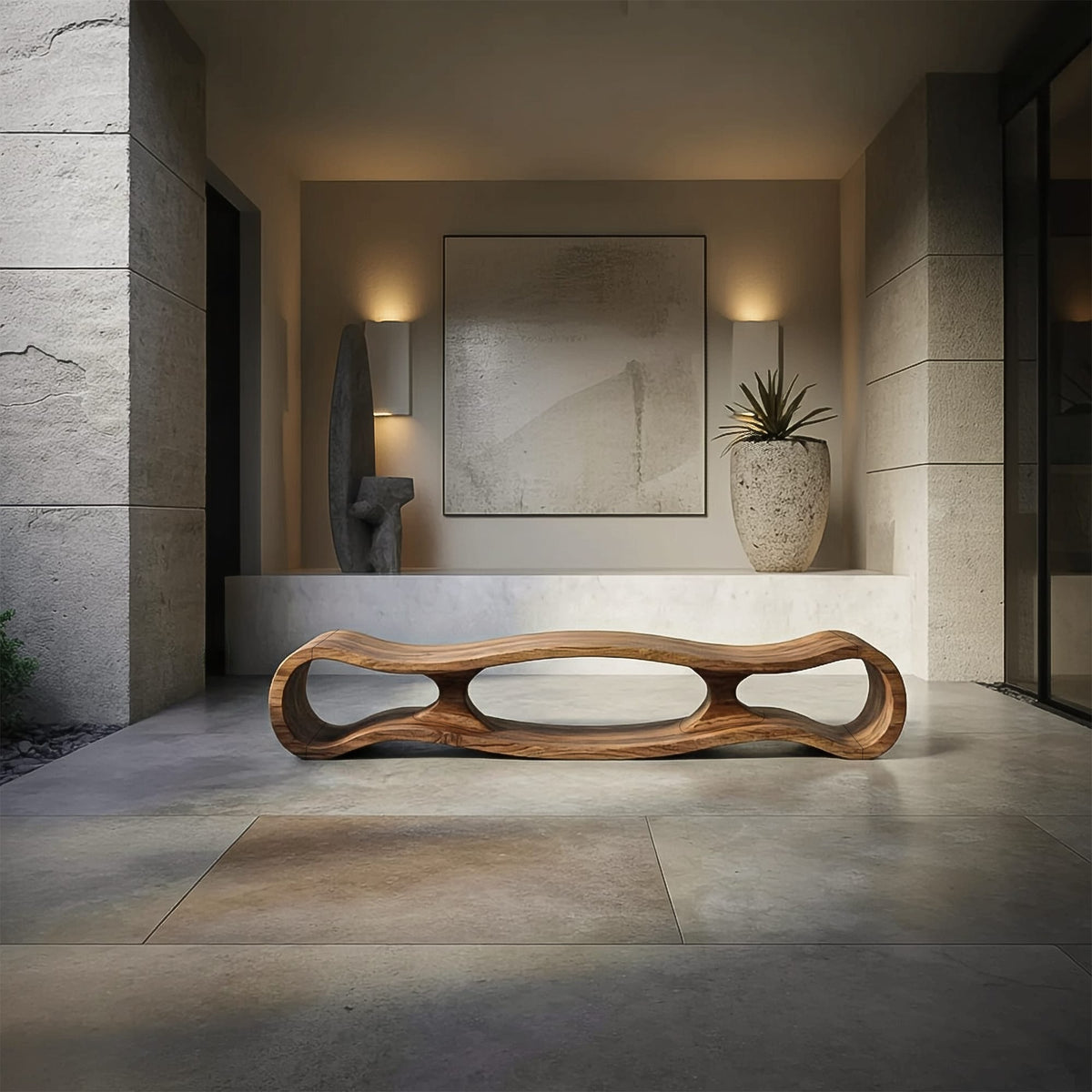 Sculptural Art-inspired Bench