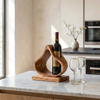 Mid Century Wine Stand, solid wood, built to order
