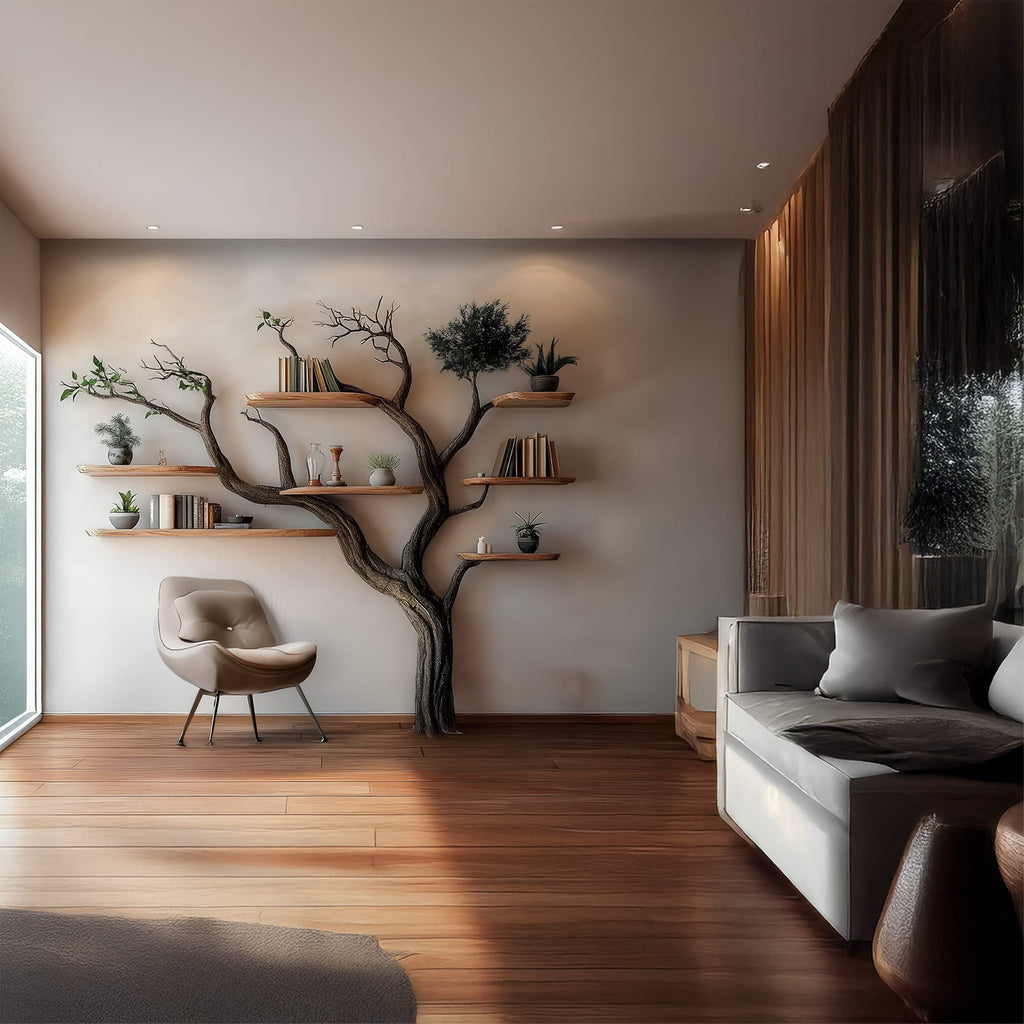 Decorative Floating Tree Bookshelf