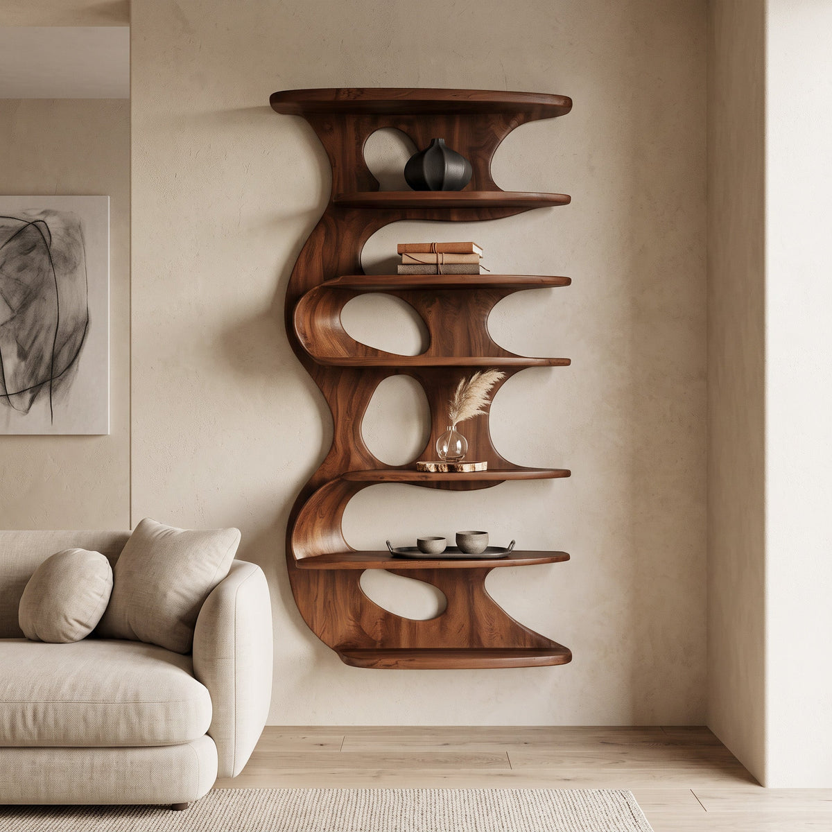 Floating Organizer Bookshelf
