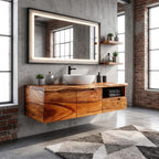 Wood Bathroom Vanity Beach House, solid wood, built to order