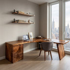 L-shaped Bright Desk