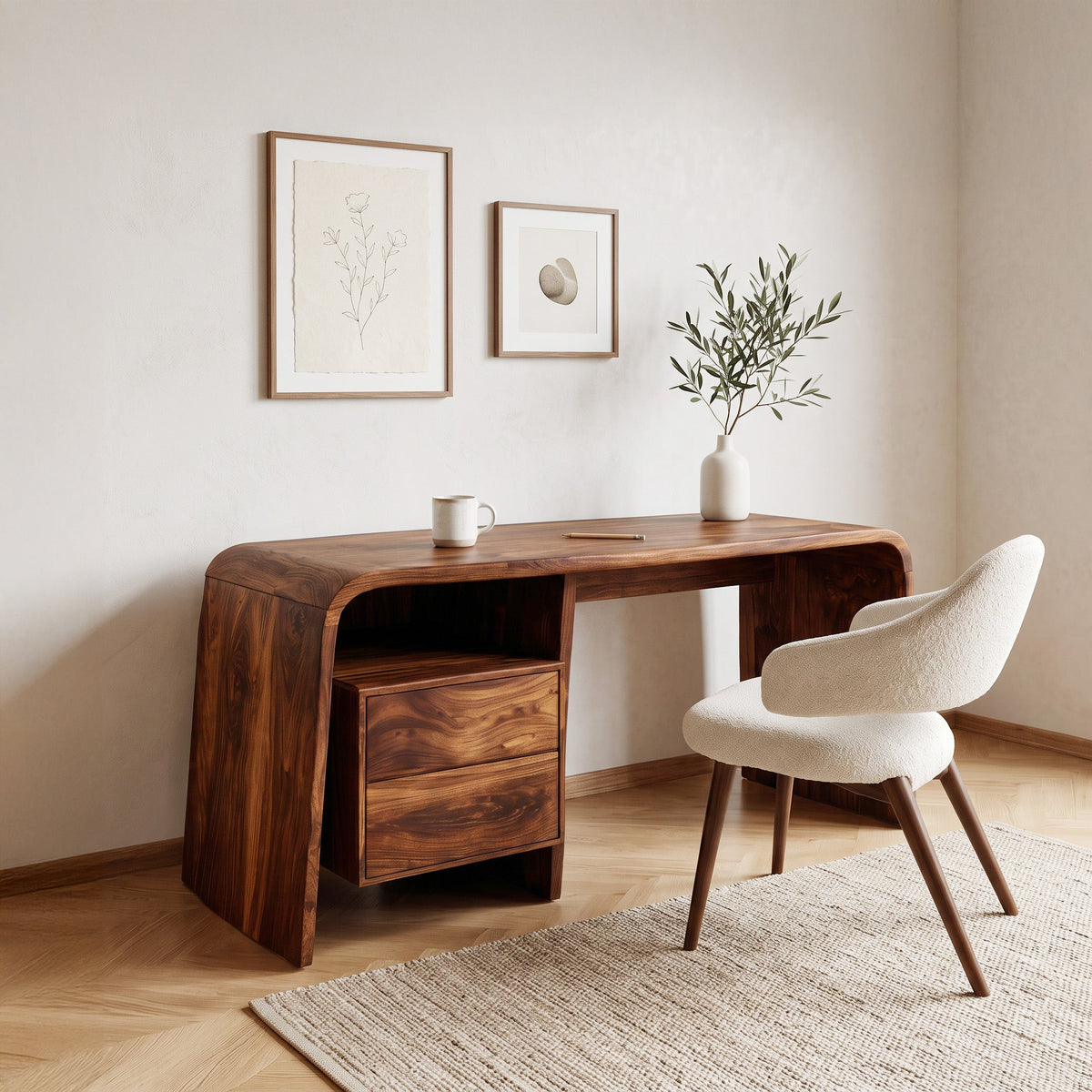 Modern Solid Workspace Desk
