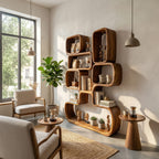 Artistic Geometric Bookshelf