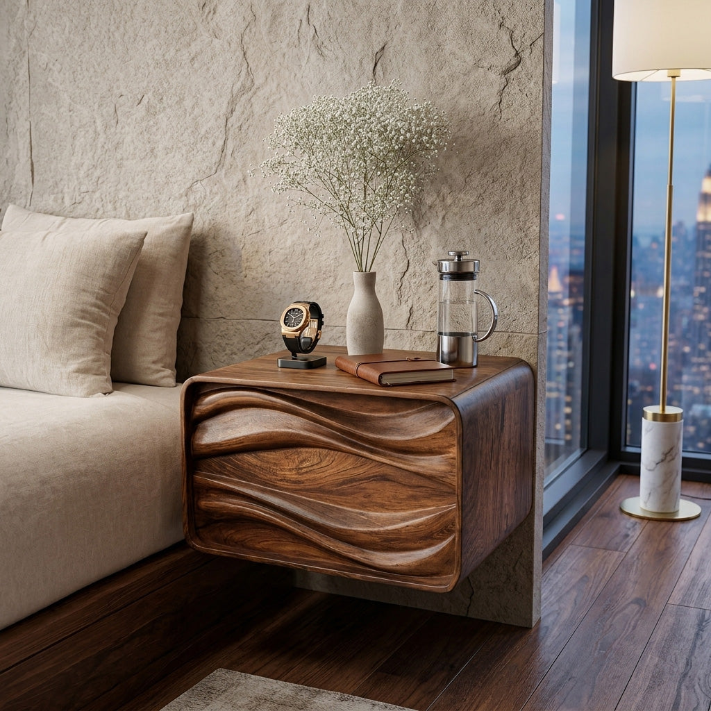 Sculptural Mount Nightstand