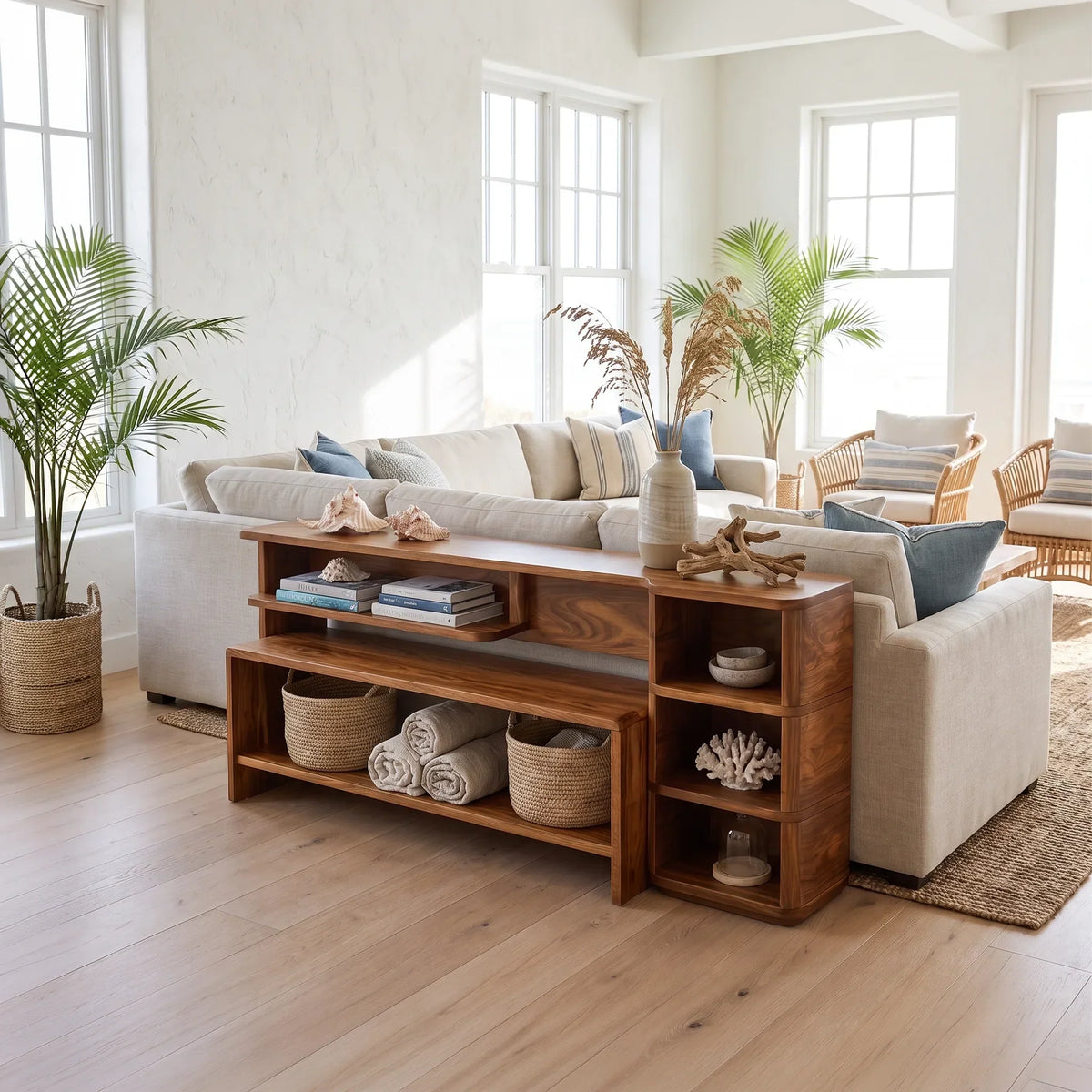 Minimalist Storage Console, solid wood, built to order