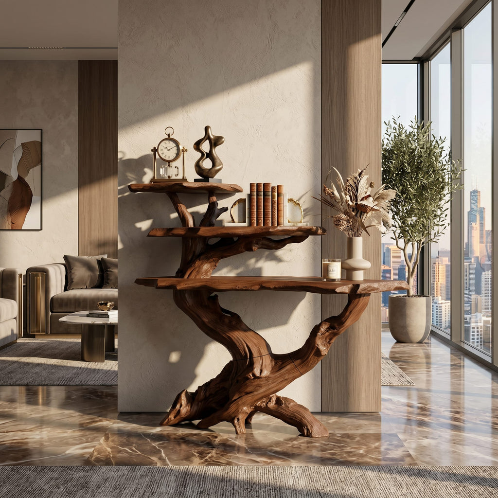 Cabin Black Console Table