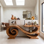 Pumpkin Solid Console Table