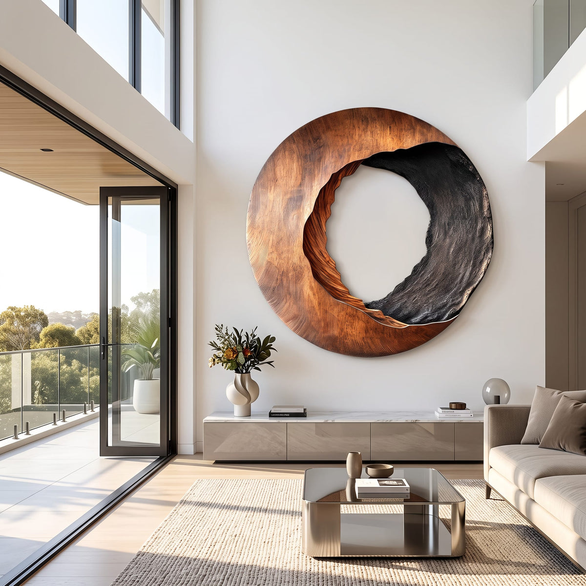 Abstract Geometric Sculptural Wall Art