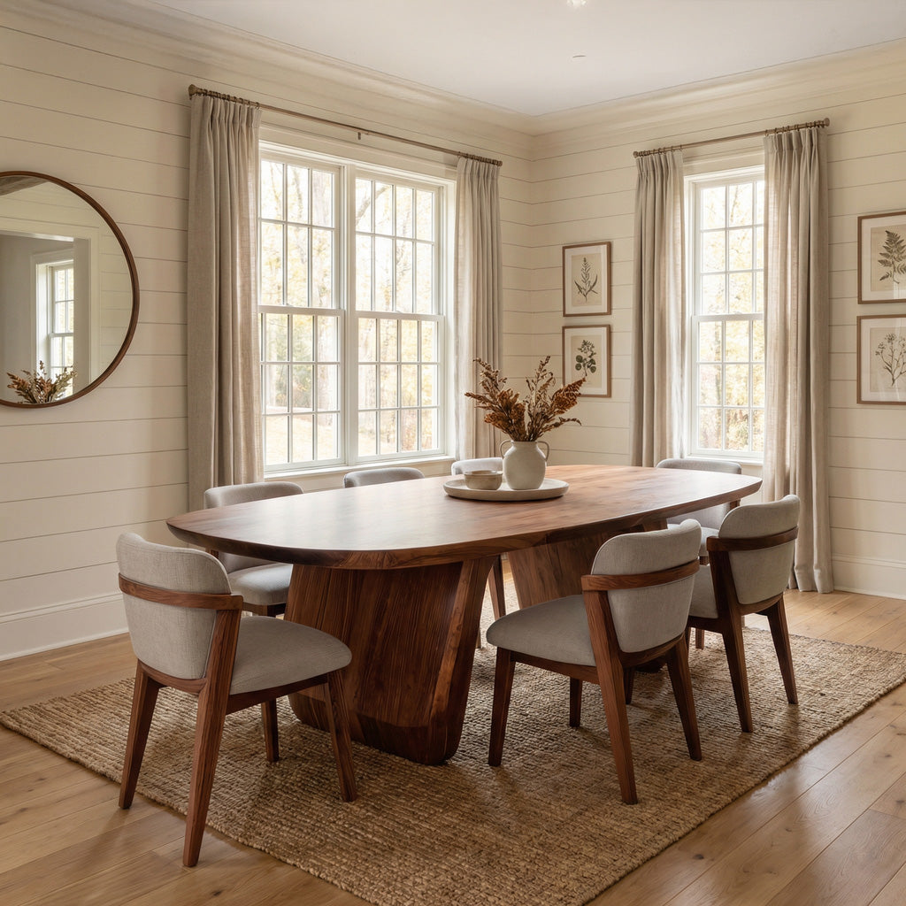 Mid Century Organic Dining Table