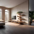 Solid Floating Entertainment TV Cabinet
