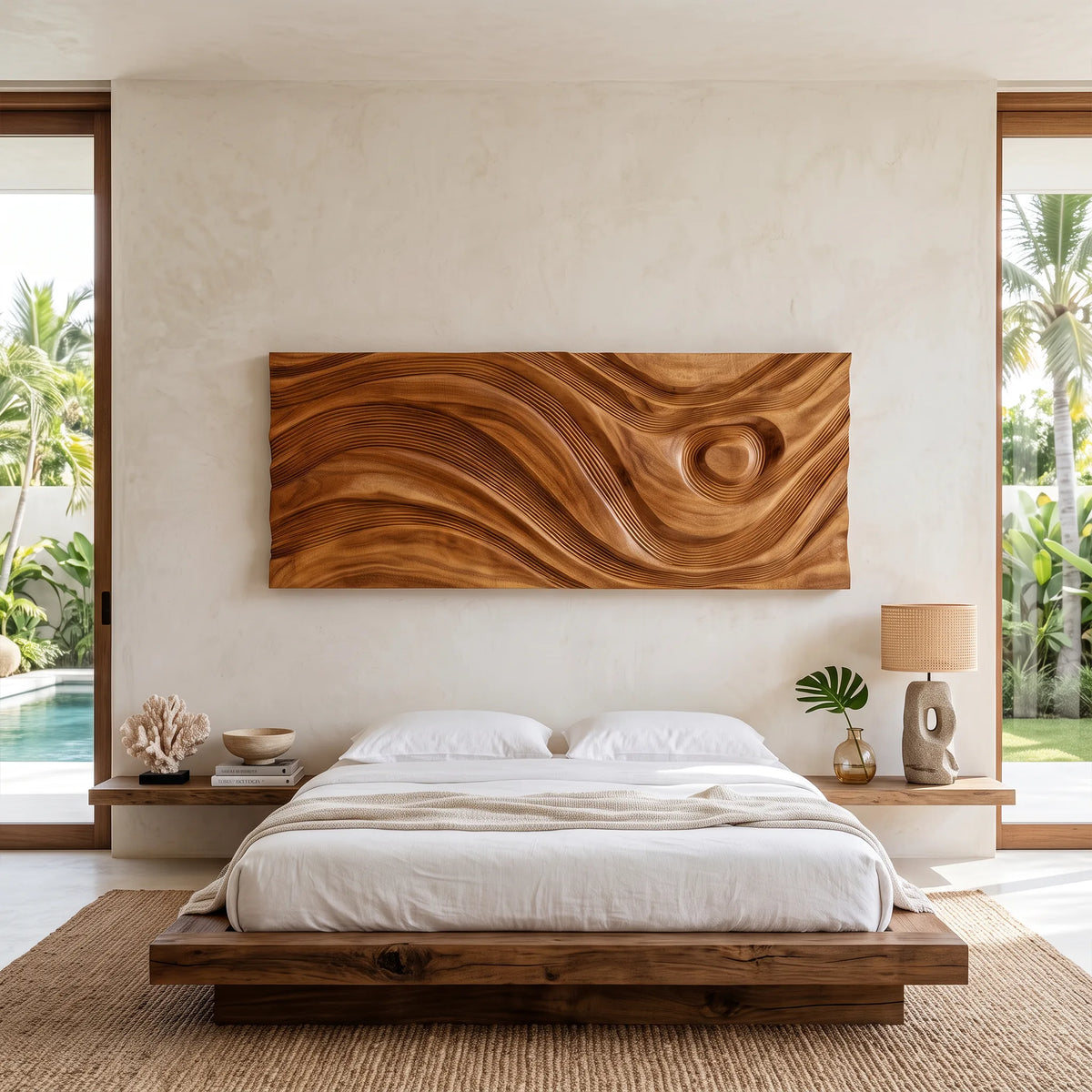 Mid Century Modern Wall Art, solid wood, built to order