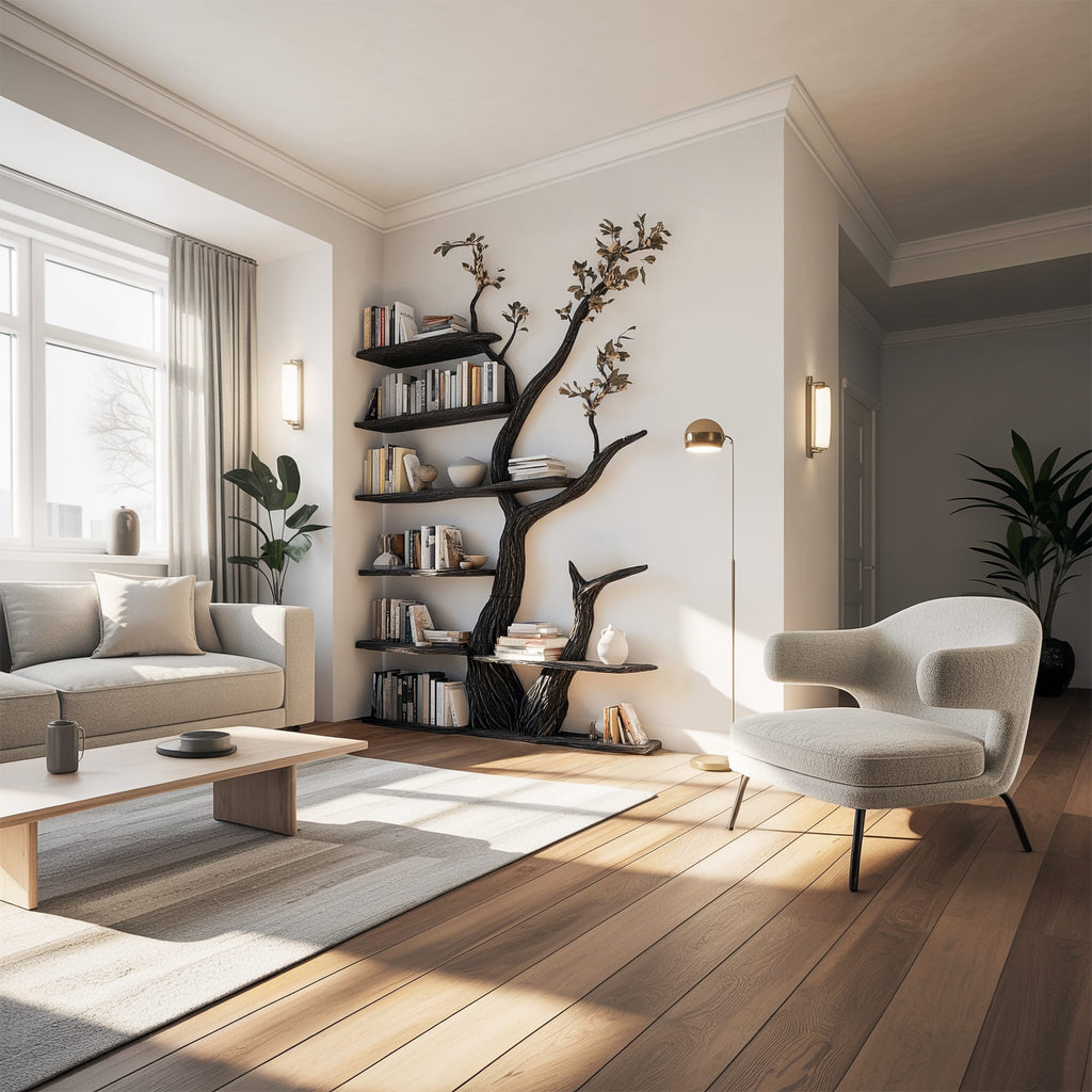 Modern Solid Creative Tree Bookshelf