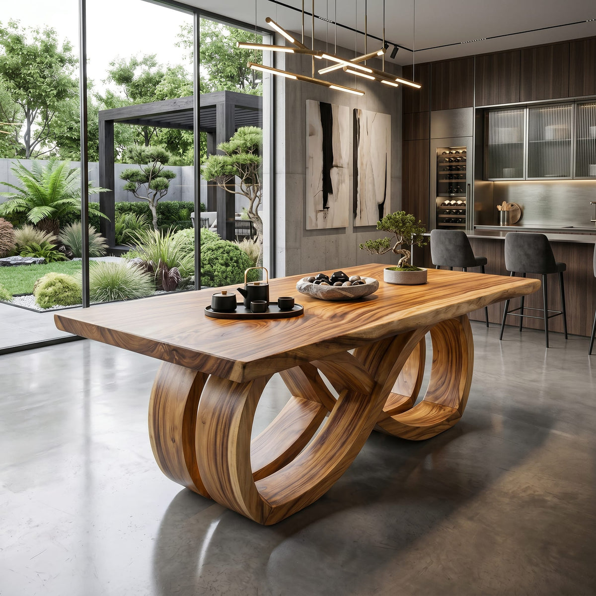 Solid Entertaining Dining Table
