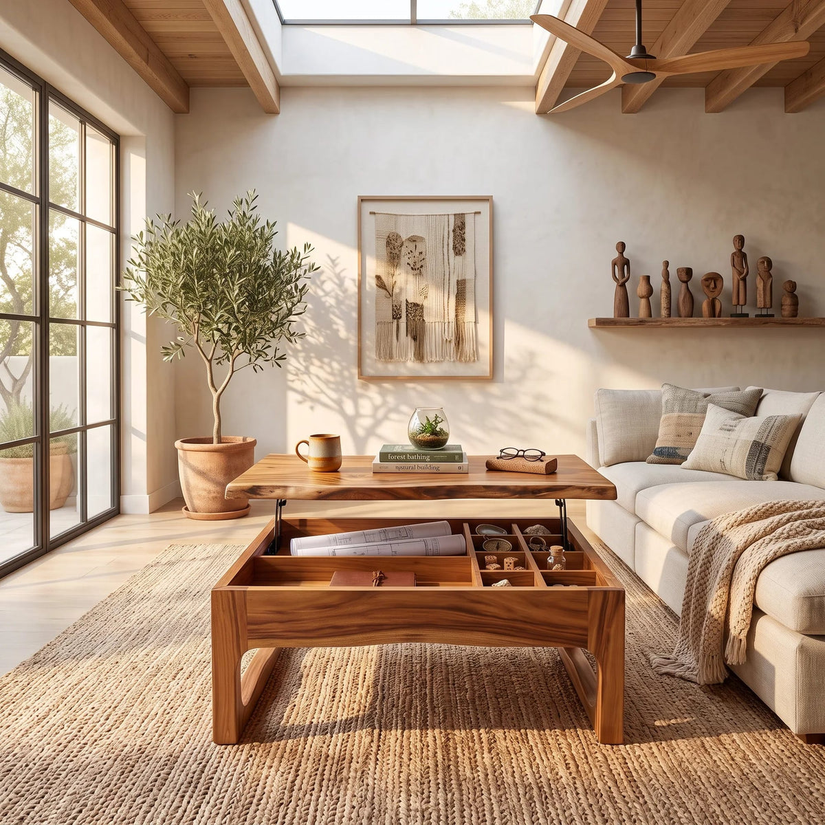 Storage Bright Coffee Table