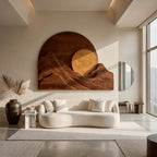 Organic Modern Mountain Wall Art, solid wood, built to order, view 7