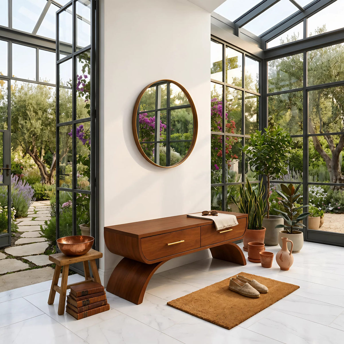 Contemporary Storage Bench