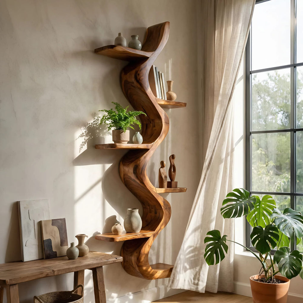 Minimal Hooks Wall Shelf