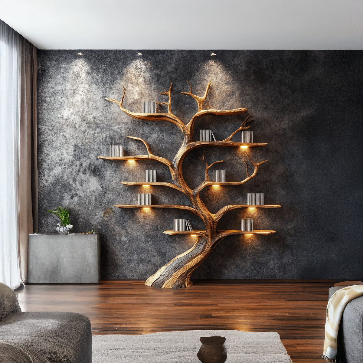 Tree Branch Shelf Driftwood Solid Art Gift, solid wood, built to order