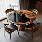 Handmade Round Kitchen Table Home Decor Housewarming Gift, solid wood, built to order