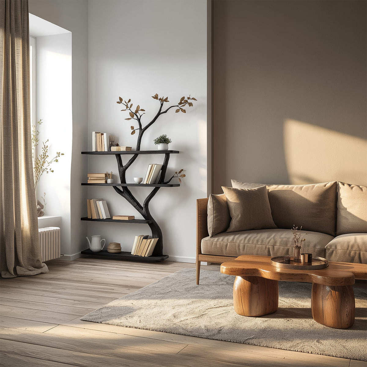 Multi-shelf Storage Tree Bookshelf