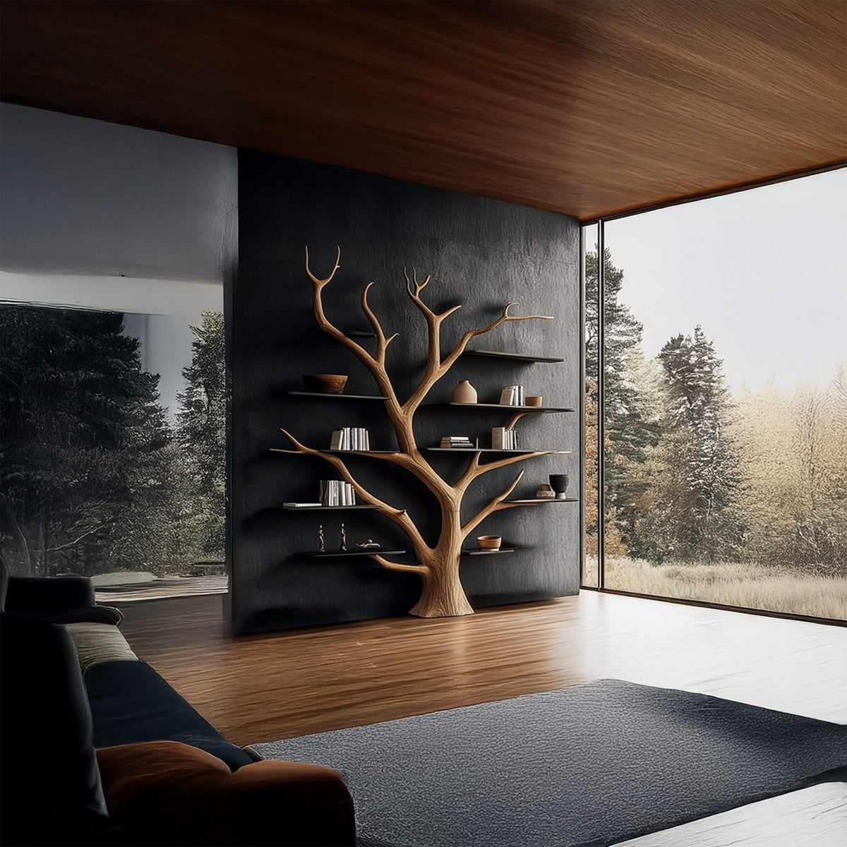 Solid Unit Tree Bookshelf