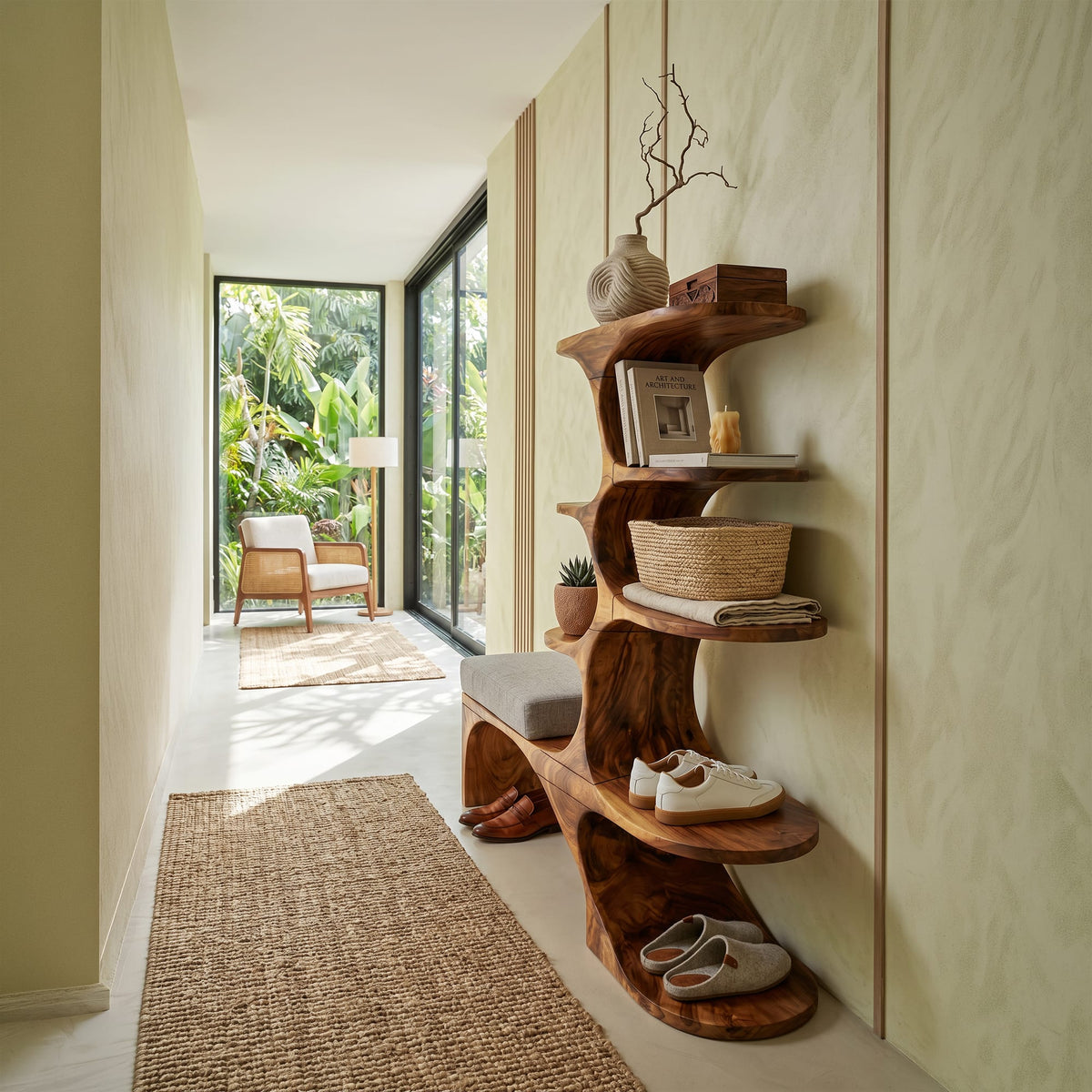 Modern Shoe Storage Bench