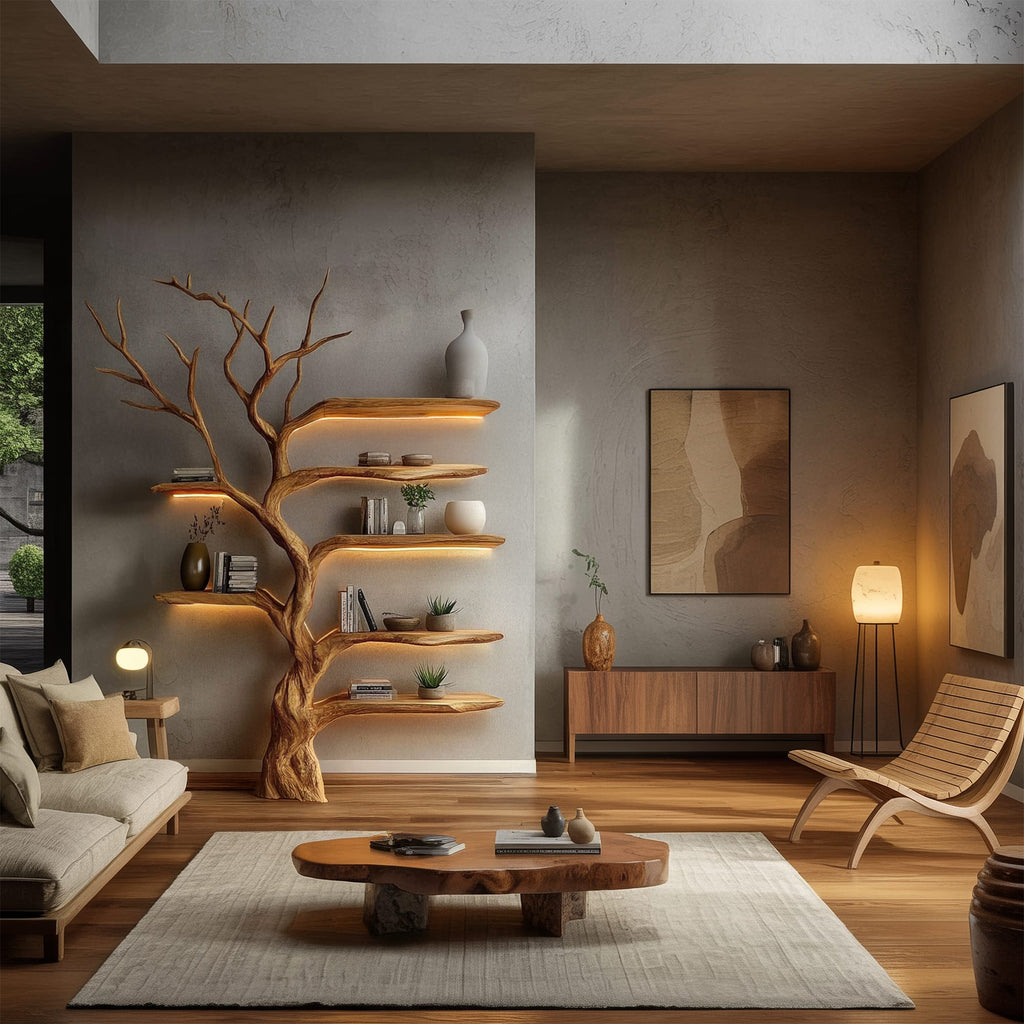 Organic Book Sculptural Tree Bookshelf