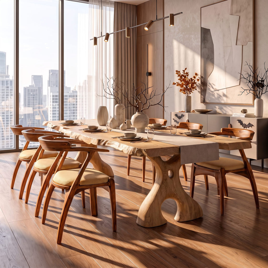 Irregular Edge Dining Table - solid wood, built to order