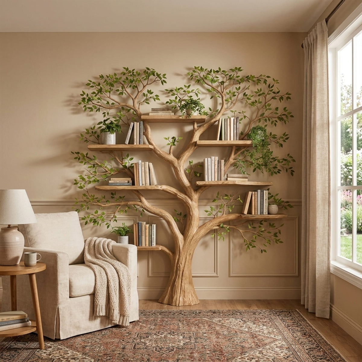 Storage Mounted Floating Bookshelf