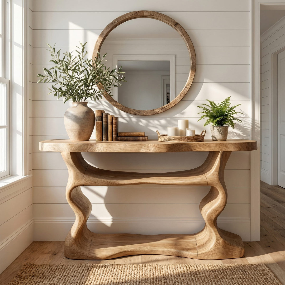 Scandinavian Mid Century Console Table