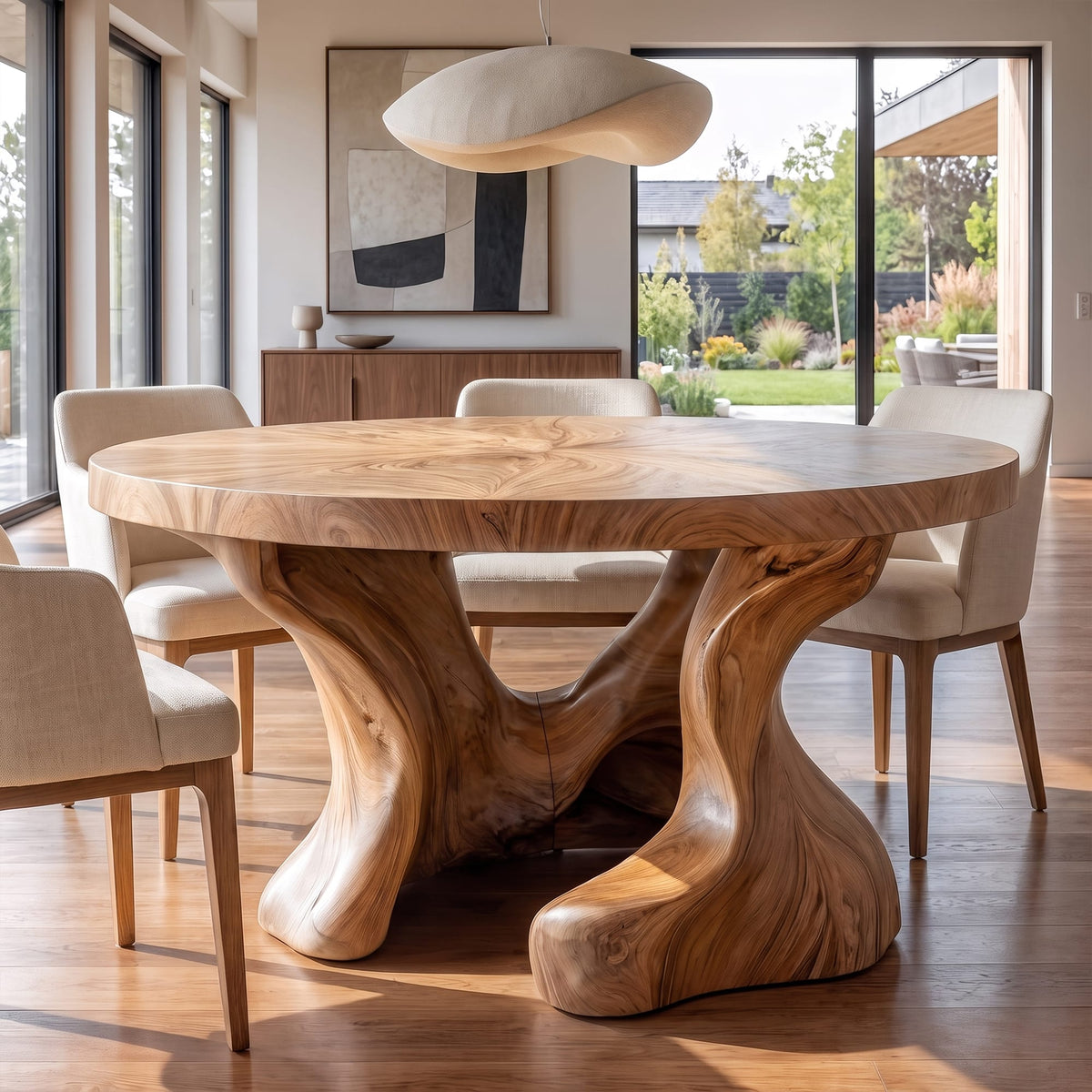 Round Hollow Dining Table