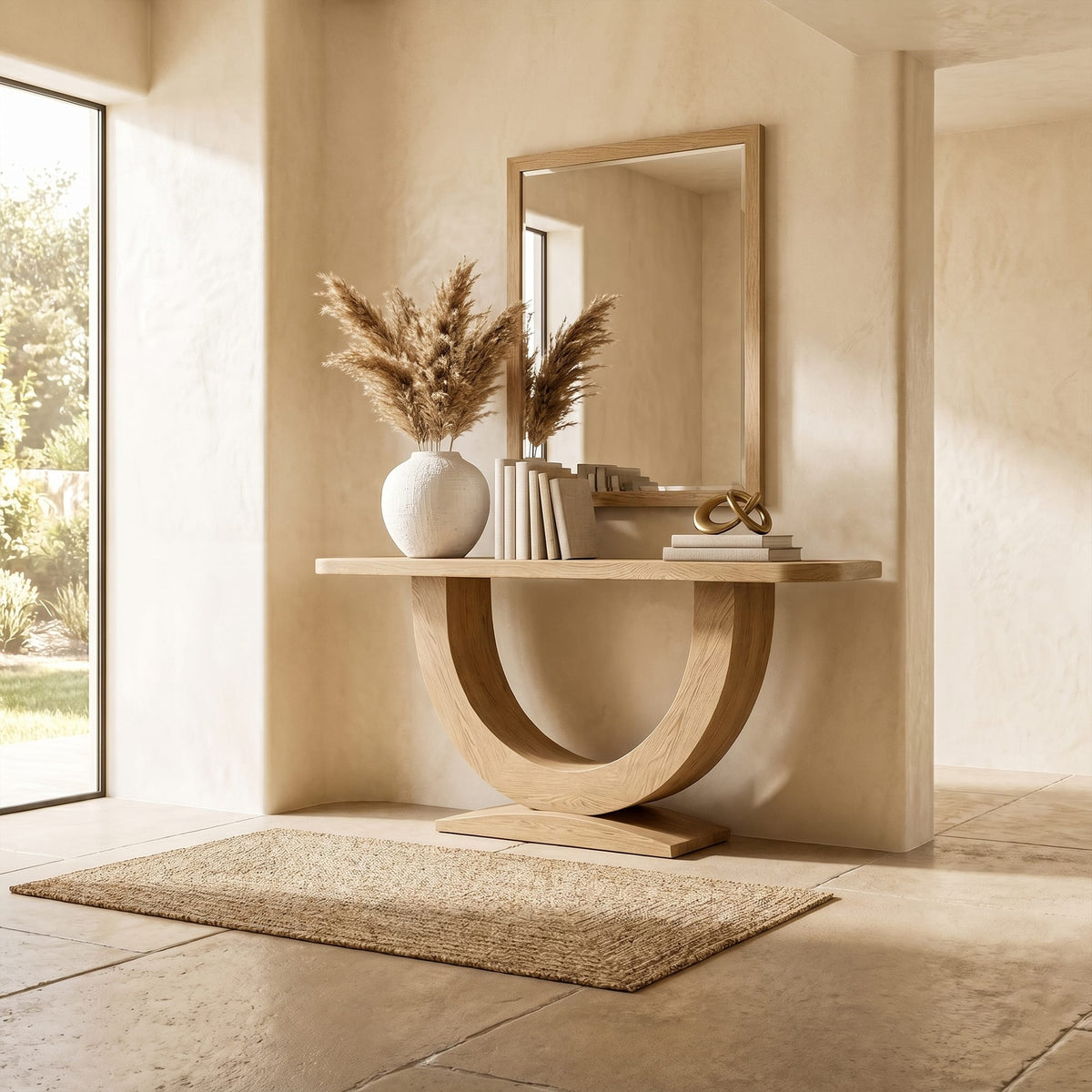 Organic Contemporary Console Table