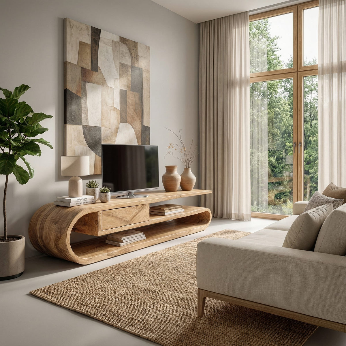 Contemporary Entertainment TV Cabinet