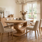 Curved Solid Dining Table