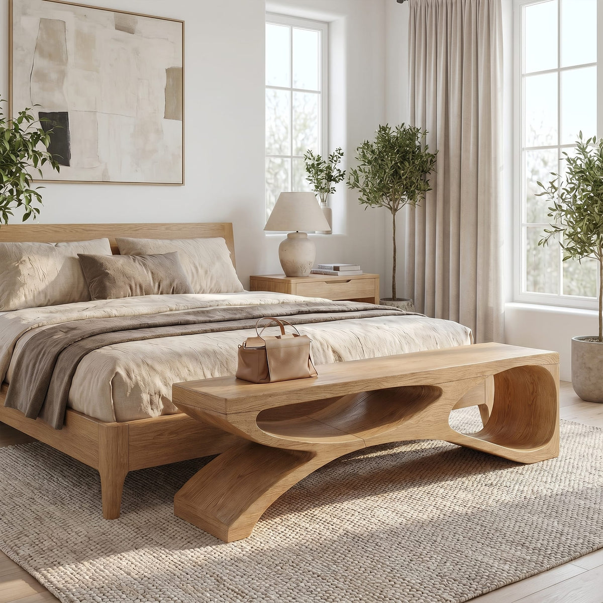 Sculptural Contemporary Headboard