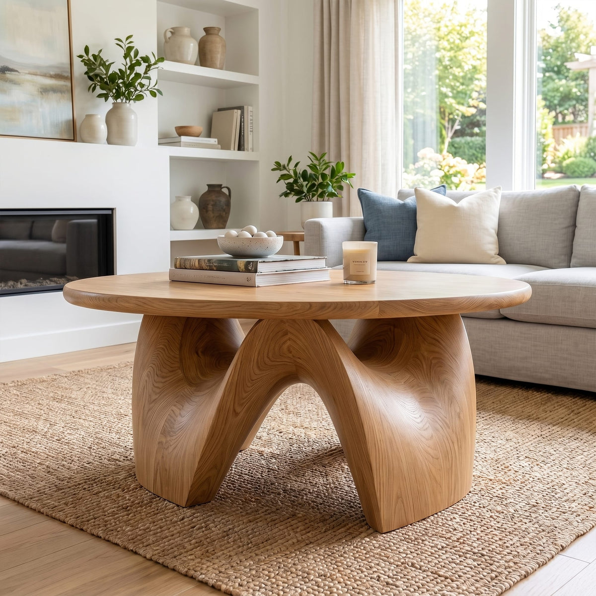 Round Live Edge Coffee Table