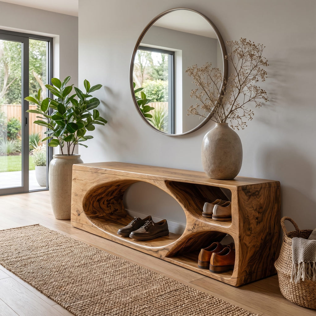Built-in Storage Wall Shelf