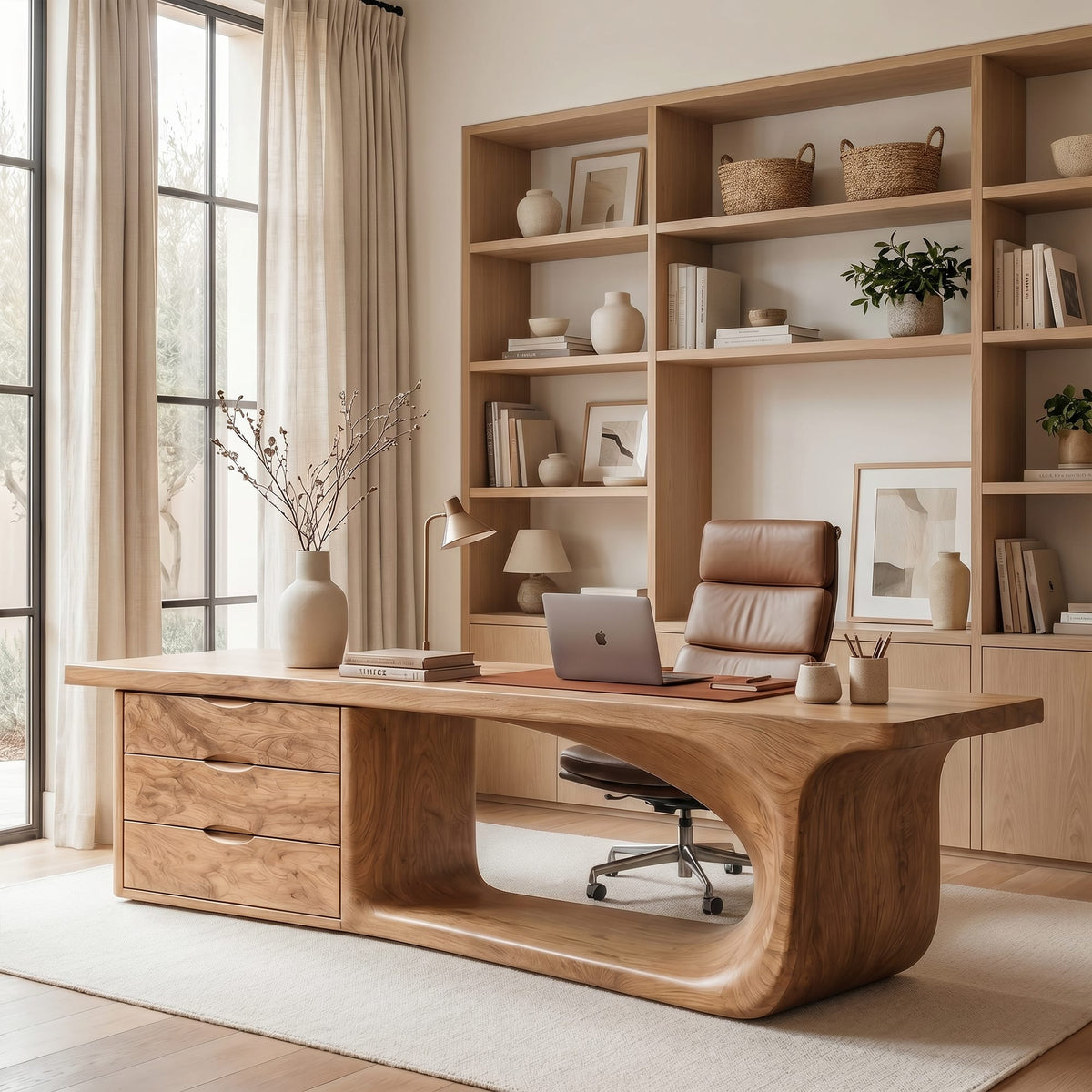 Sculptural Solid Desk