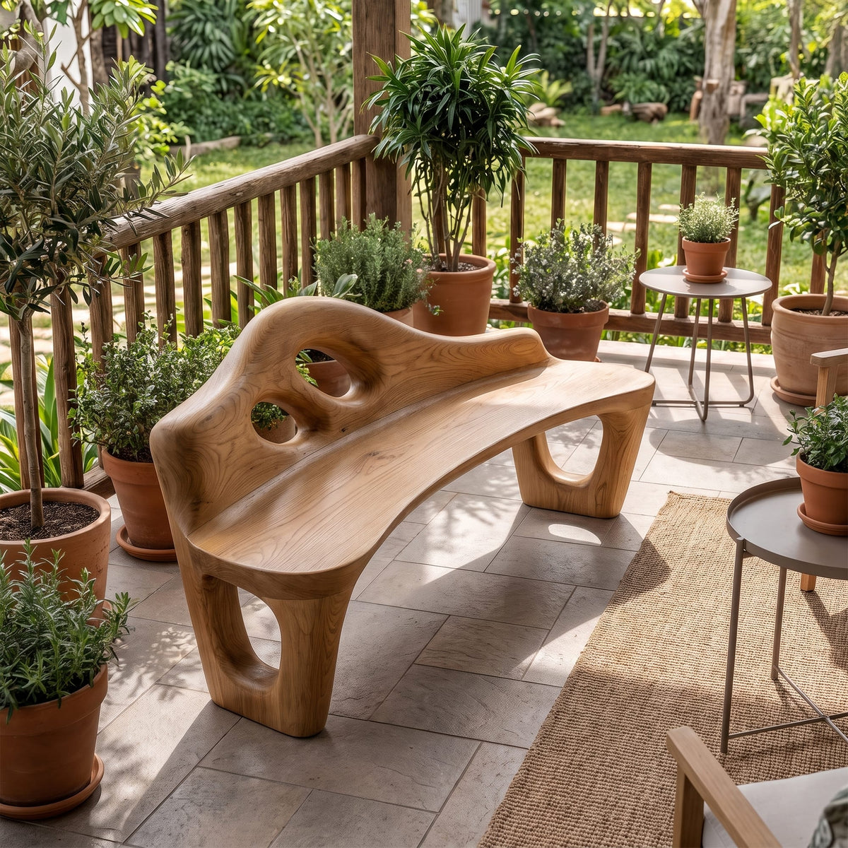 Sculptural Freeform Bench