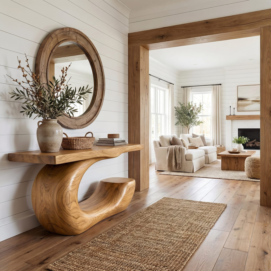 Artistic Abstract Console Table