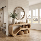 Minimal Sculptural Foyer Console Table
