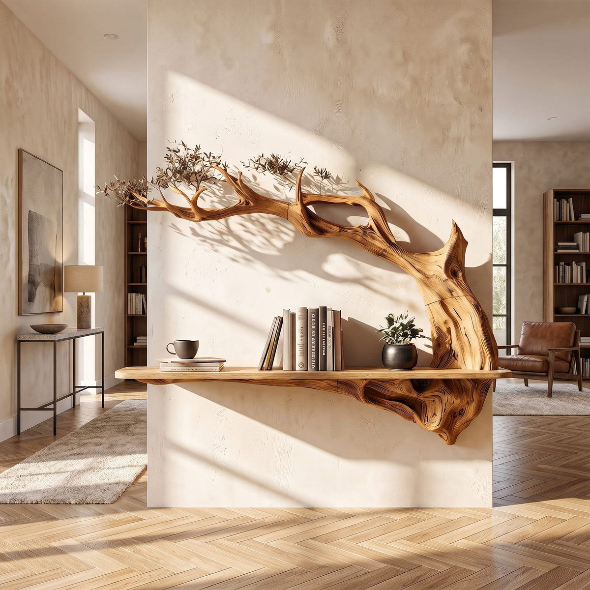 Tree Storage Wall Shelf