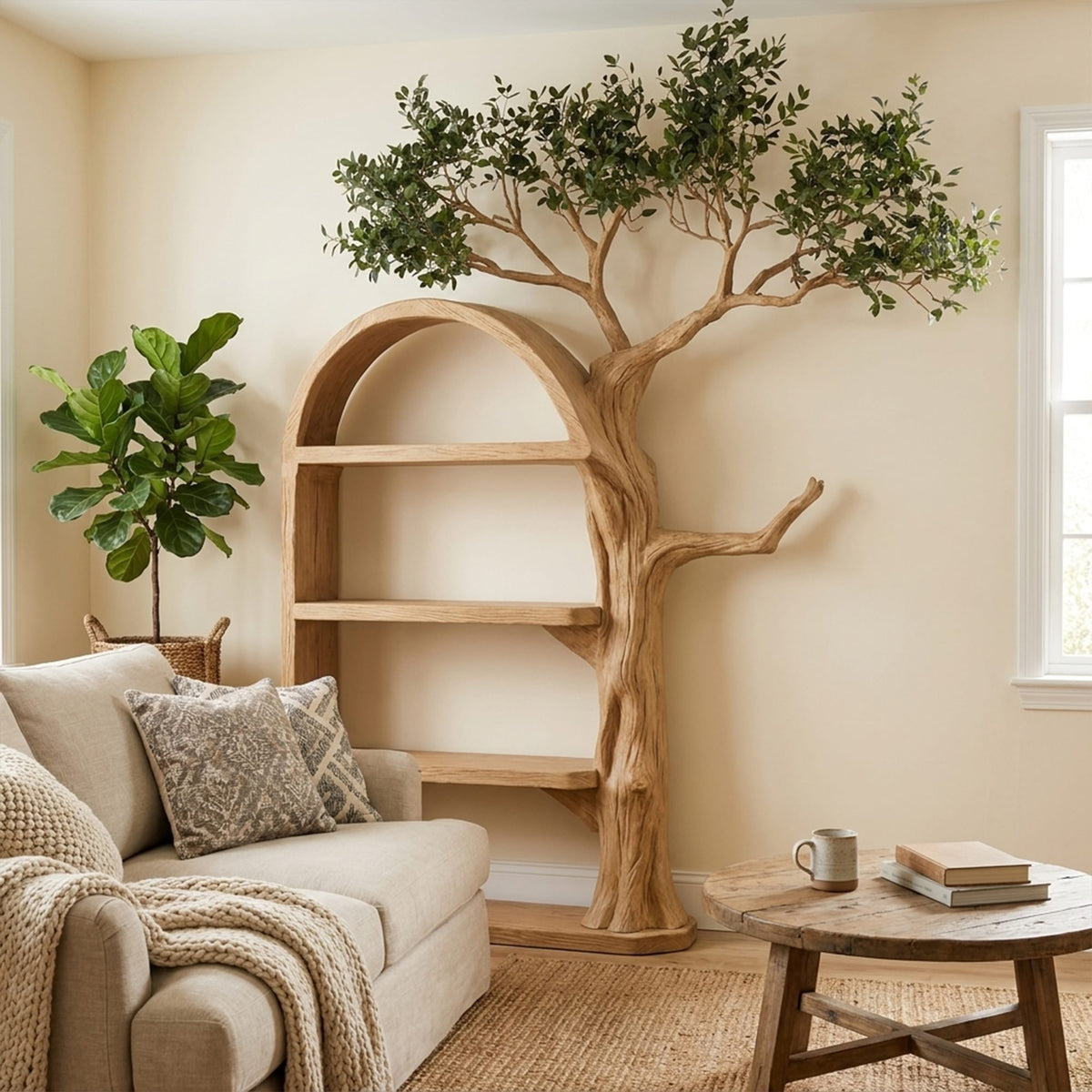 Wall Display Tree Bookshelf