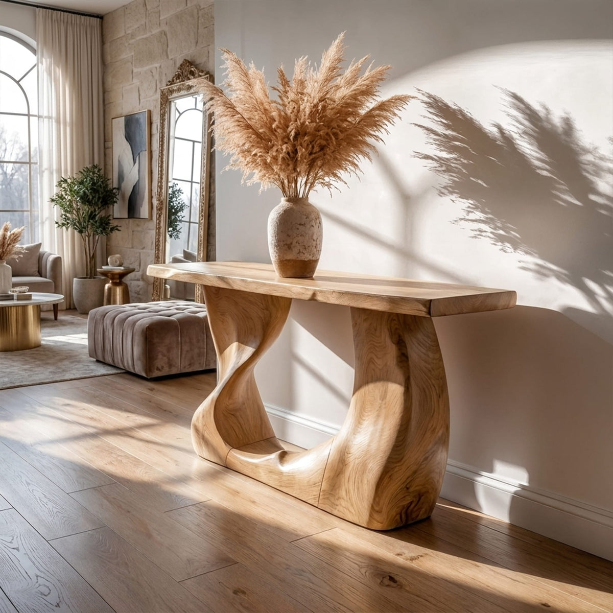 Modern Wavy Console Table