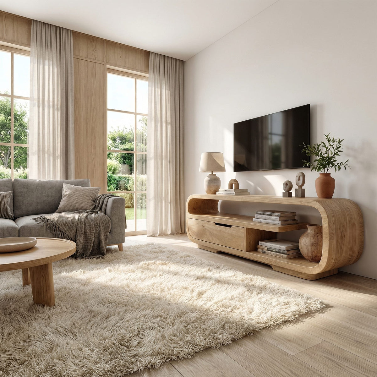 Minimal Low Profile TV Cabinet