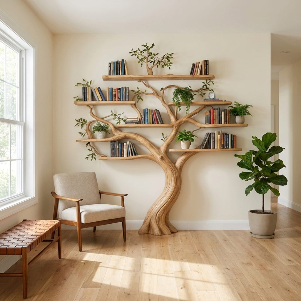 Organic Freestanding Tree Bookshelf